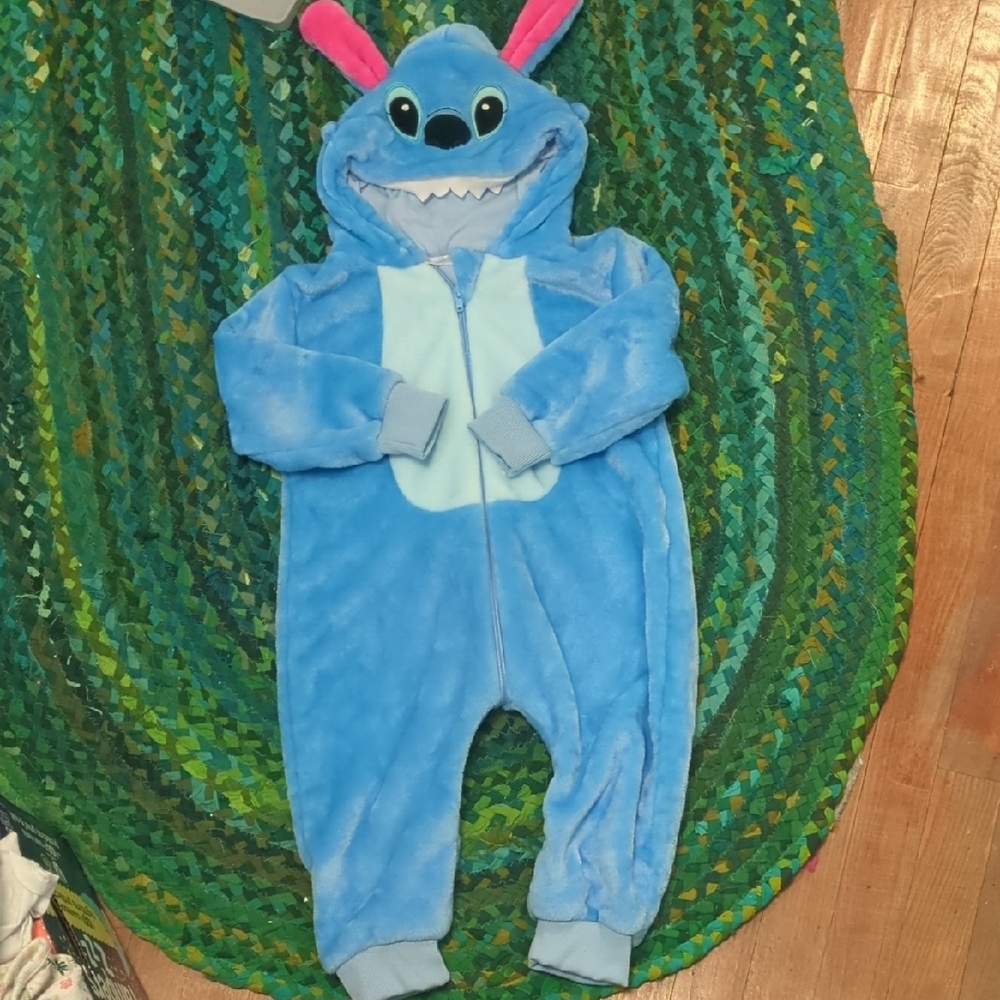 Blue Stitch-Inspired Plush Kids Halloween Costume